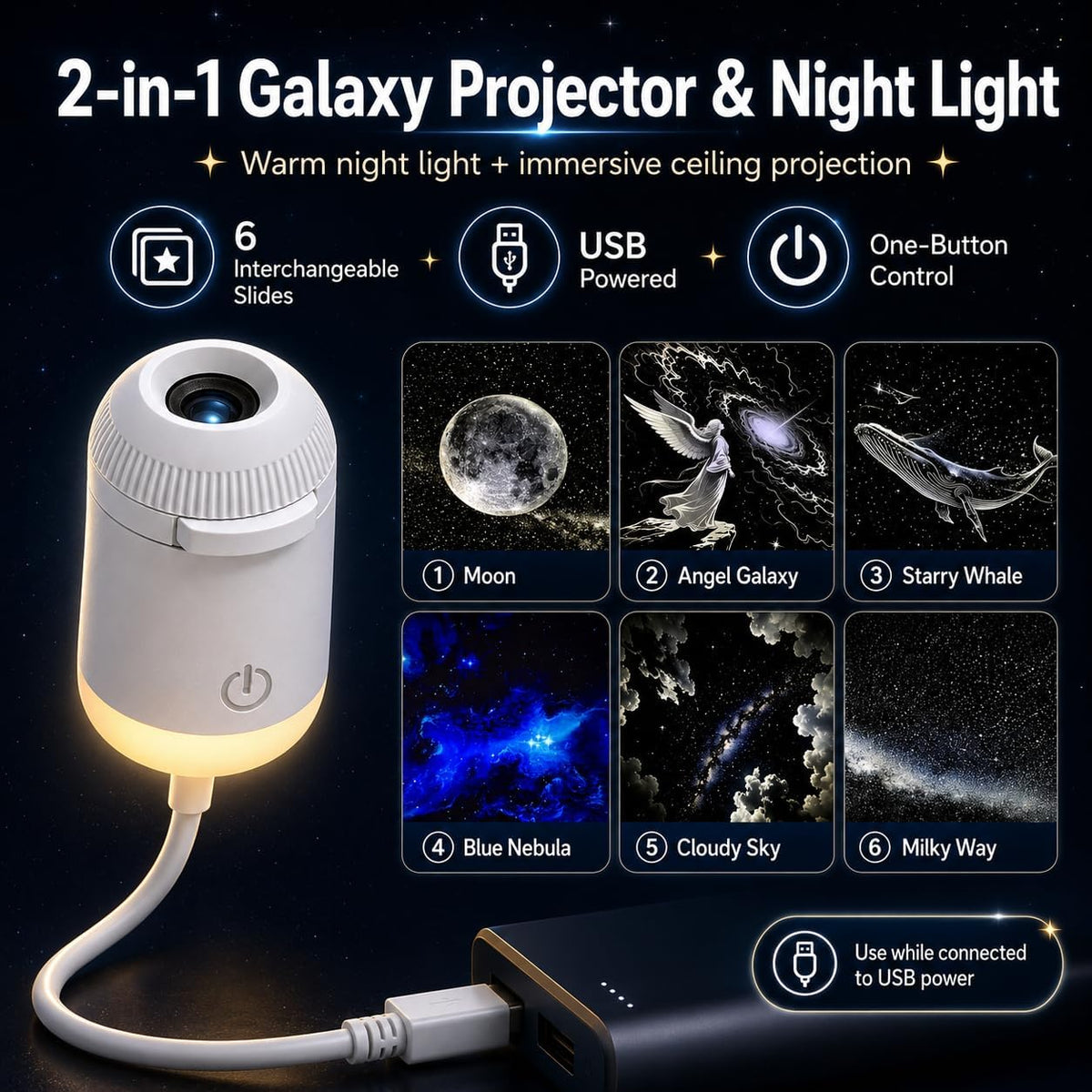 Astronaut Galaxy Projector